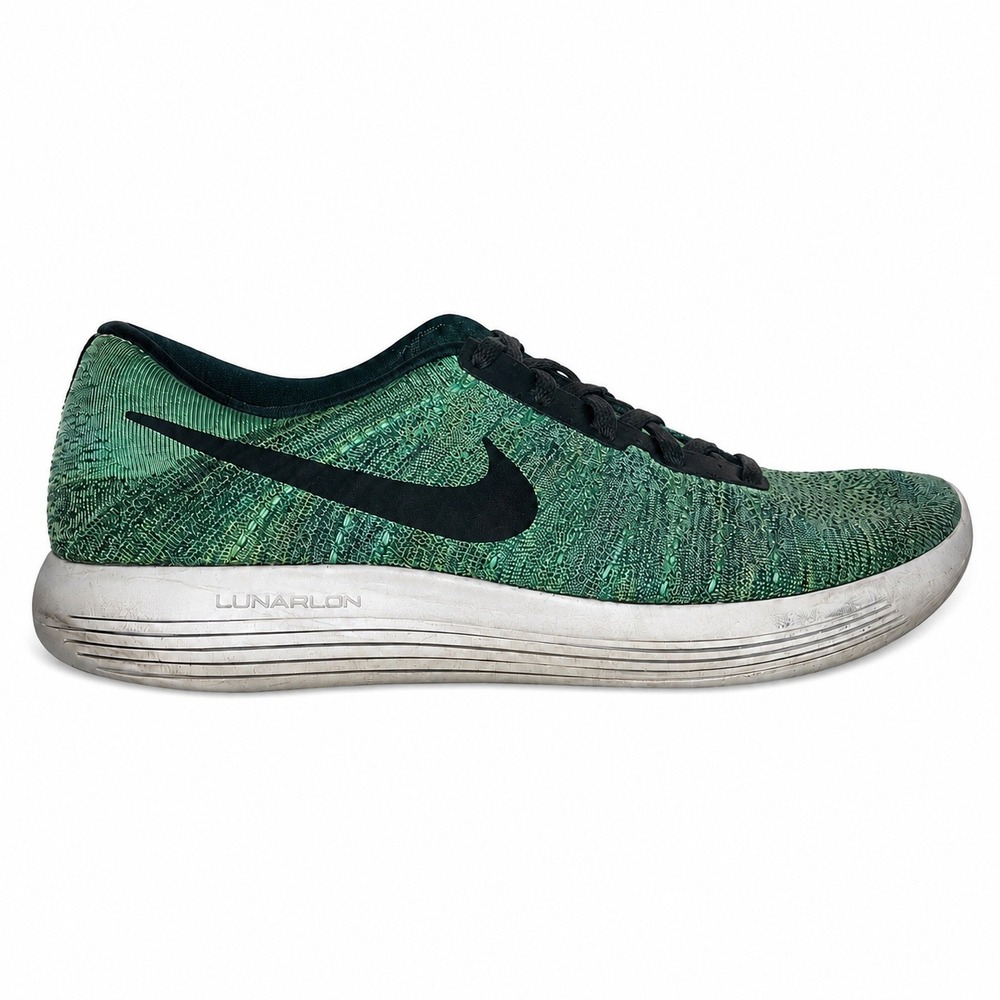 Nike LunarEpic Low Flyknit Shoes Men Size 13 Seaweed Lunarlon Running 843764-300